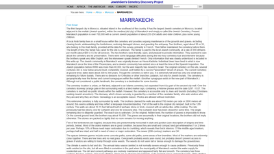 This webpage is a comprehensive genealogical and historical documentation of the Jewish Cemetery of 