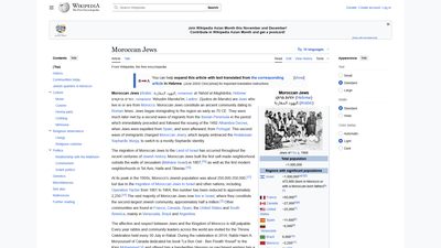 This Wikipedia page provides a comprehensive overview of Moroccan Jews, an ancient Jewish ethnic gro