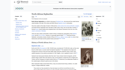 This Wikipedia page provides a comprehensive examination of North African Sephardim, a distinct Jewi