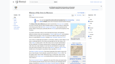 This Wikipedia page provides a comprehensive historical overview of the Jewish communities in Morocc